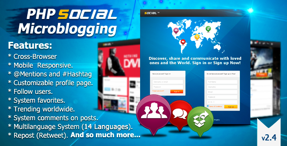 PHP Social Microblogging (Social Networking)