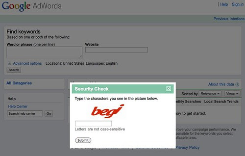 Google Keyword Tool (External New)