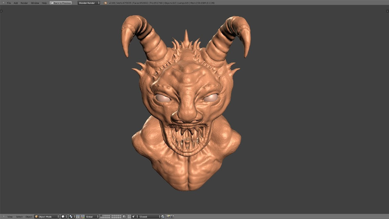 Blender Tutorial - Sculpting in Blender Part 1 of 2 - YouTube