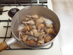 つぶ貝の煮付け 下茹して唾液腺をとる 魚料理と簡単レシピ