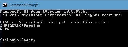 bios version cmd