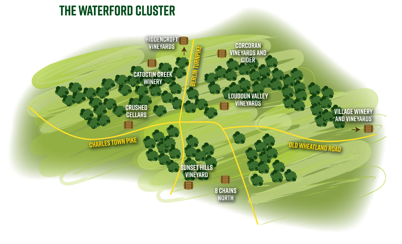 loudoun county winery map Explore The Loudoun Wine Trail Vivatysons loudoun county winery map