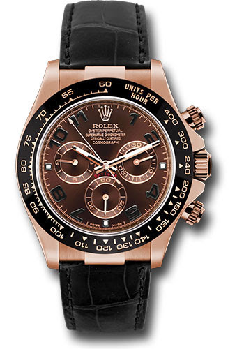 Rolex Watches - Daytona Everose Gold - Leather Strap - Style No ...