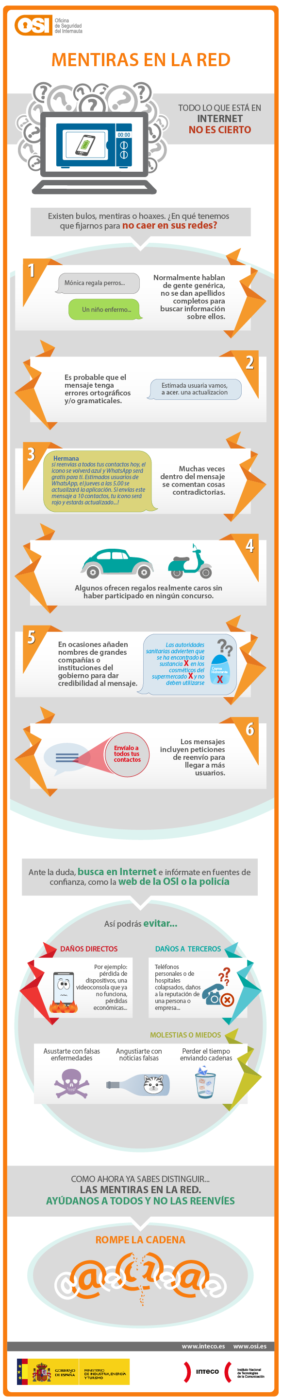 Mentiras y bulos en Internet