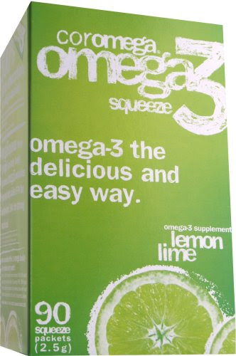 Coromega  Omega-3 Fish Oil, Lemon Lime, 90 ct