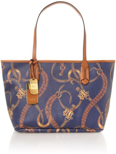 Lauren By Ralph Lauren Cadwell Belting Small Tote Bag in Multicolor ...