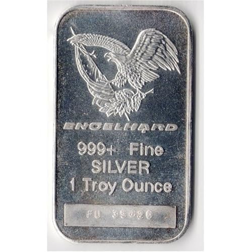 1 troy ounce Engelhard fine silver bar