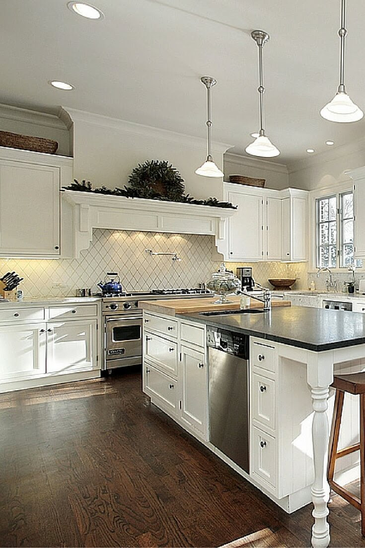 Top 38 Best White Kitchen Designs 2016 Edition