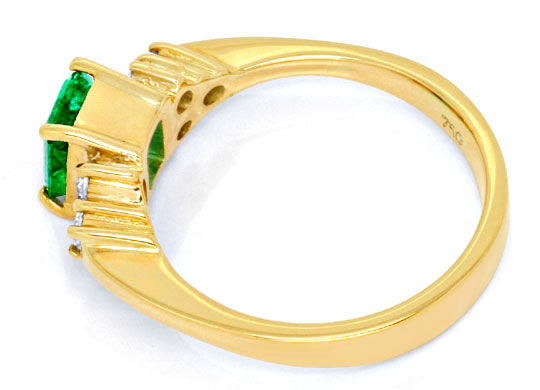 Original-Foto 3, DIAMANTRING SENSATIONS-SMARAGD 1,15CARAT 18K LUXUS! NEU, S6734