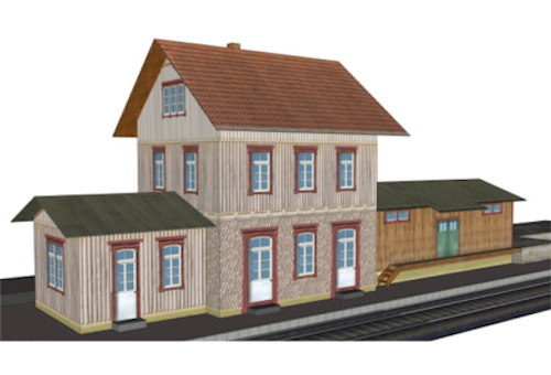 Spur N Modellbahn Papiermodelle Kartonmodelle Bahngebaude