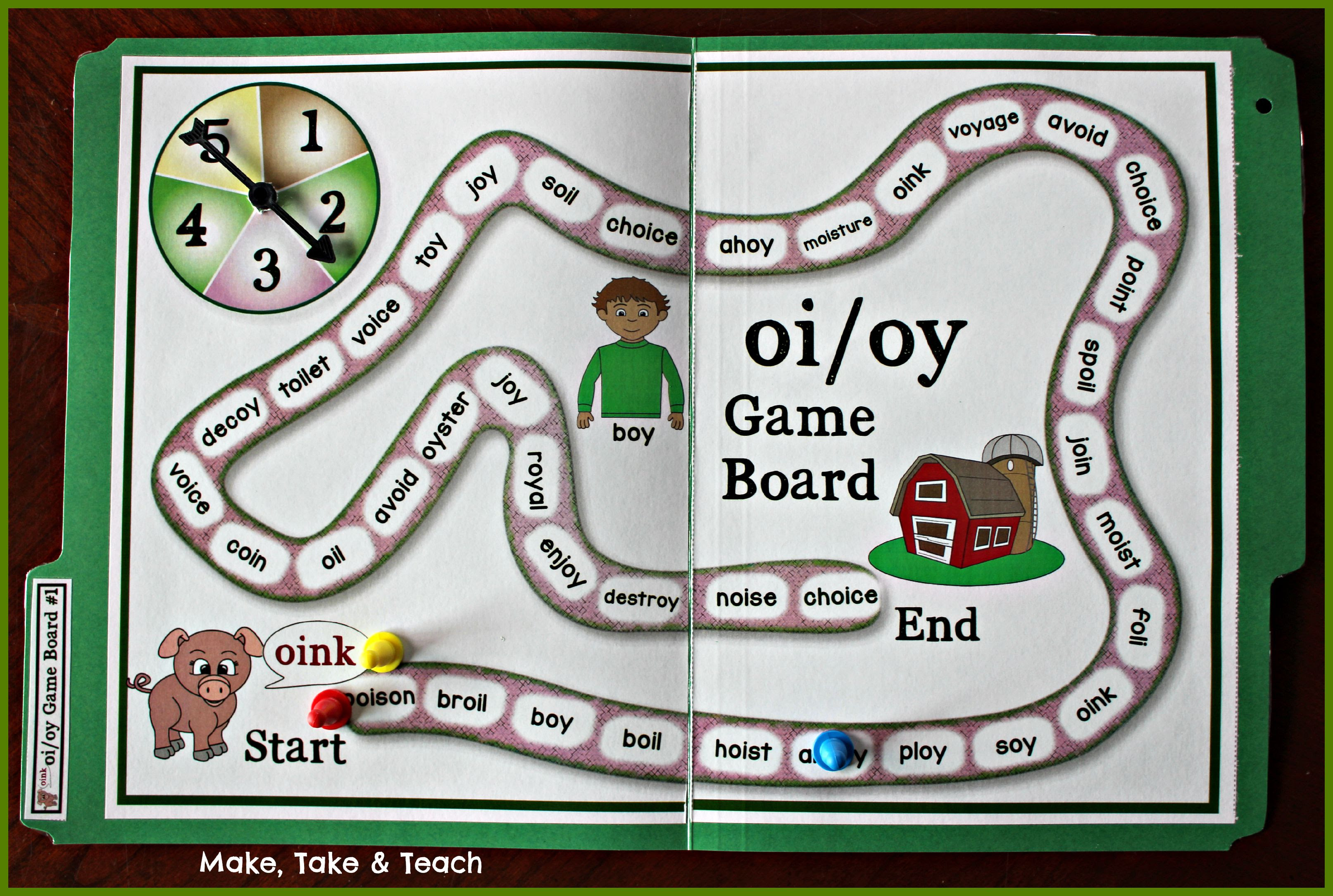 activities for teaching oi oy make take teach