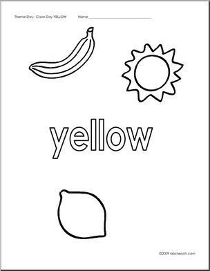 Yellow color by number coloring page. coloring pages yellow abcteach