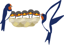 ツバメのイラスト 無料イラスト