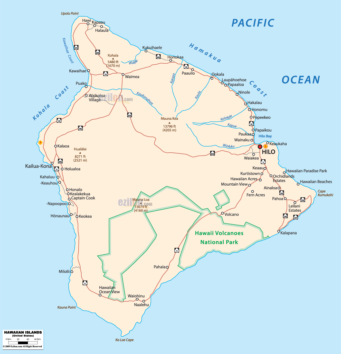 Usa Map Hawaii Located