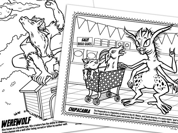 Zinggia Monster Coloring Pages Vol 1 Zinggia