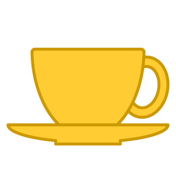 ソフトタッチでかわいいコーヒーカップの無料イラスト 商用フリー オイデ43