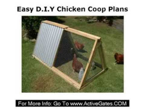 Easy DIY Chicken Coop Plans - Small Chicken Coops - YouTube