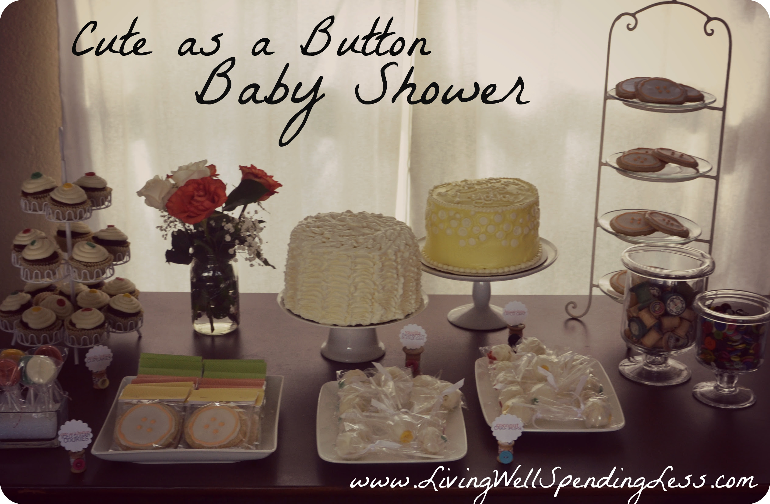 Cute as a Button Baby Shower  DIY  Budget Baby Shower Ideas