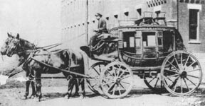 Ben Holliday Stagecoach in Weston, Missouri