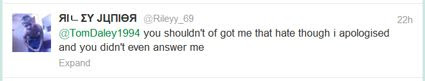 @rileyy_69 accuses DALEY of hate