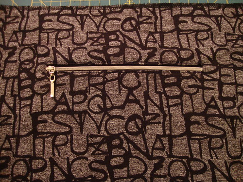 Another black vinyl tote bag, this time with lining from Gwen Couture
