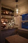 Twinkle Lights Above Kitchen Cabinets