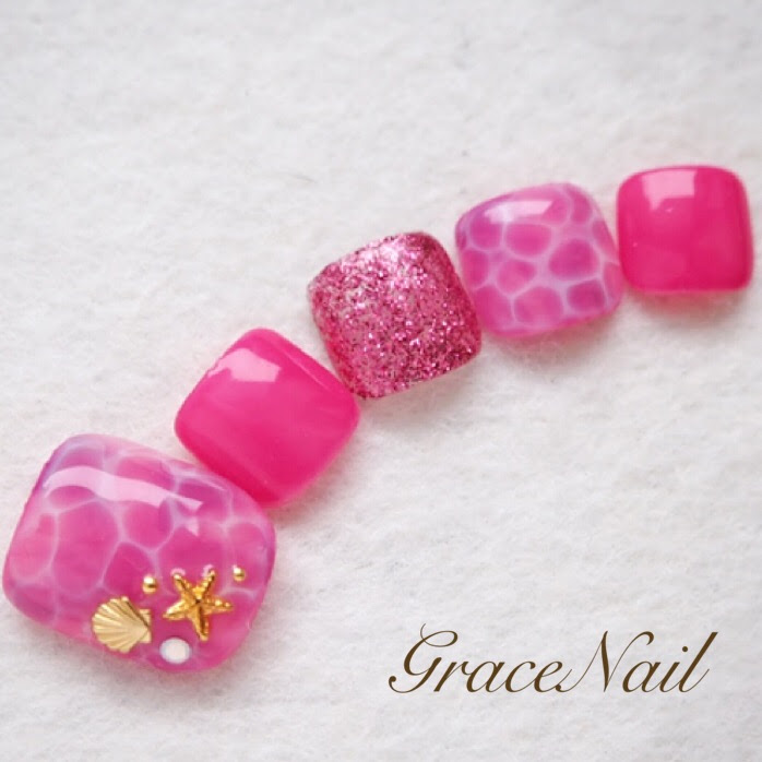 ピンクドロップフット Gracenail Gracenail のネイル ネイルクルー
