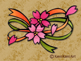 桜の花 の 切り絵 切り絵を作ろう かみ紙アート