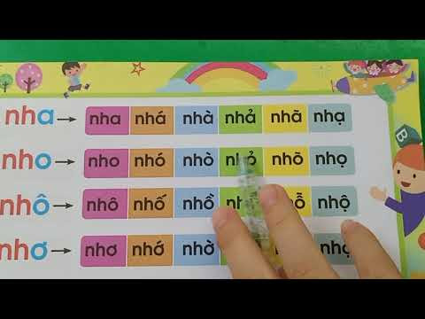Tập đánh vần tiếng Việt lớp 1 tập ghép vần chữ ngh và chữ nh