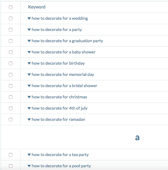 Ubersuggest example