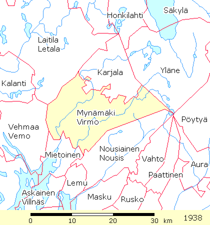 mynämäki kartta Suomen Sukututkimusseura mynämäki kartta