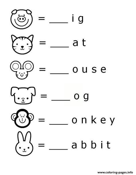  worksheets for 6 year olds to print coloring page printable