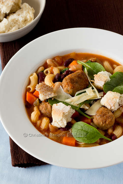 意式雜菜牛肉丸子湯 Minestrone Soup with Angus Beef Balls01