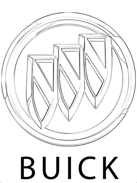 logo de buick  colorier coloriage  imprimer gratuit