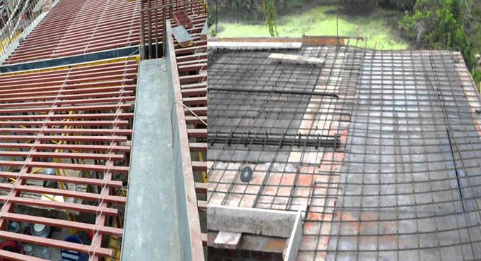 Some vital points to be considered for RCC false slab prior to casting