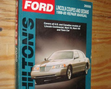 Link Download lincoln towncar continental workshop manual 1988 2000 [PDF] [EPUB] PDF