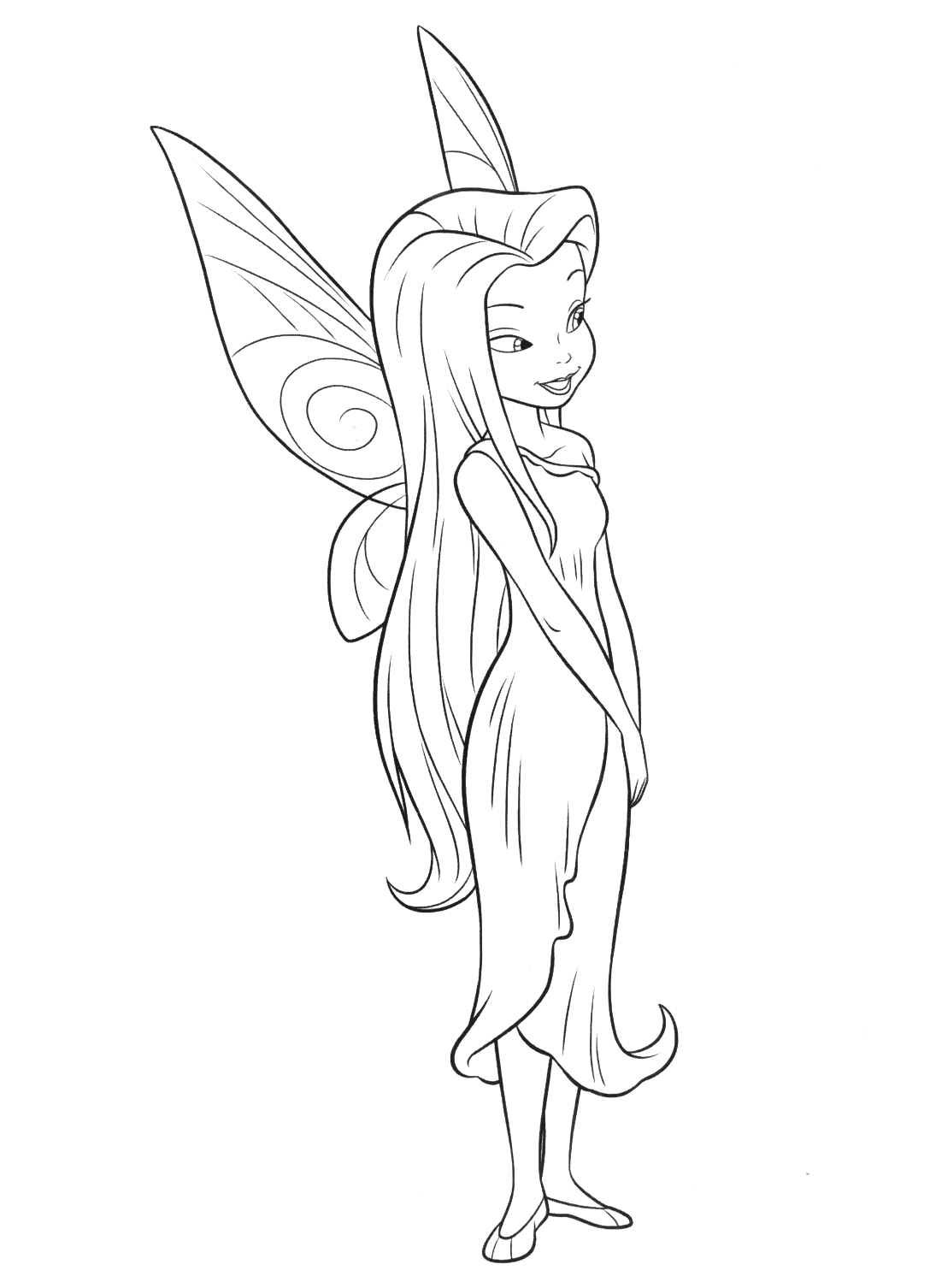 Coloring page - Fairy Silvermist