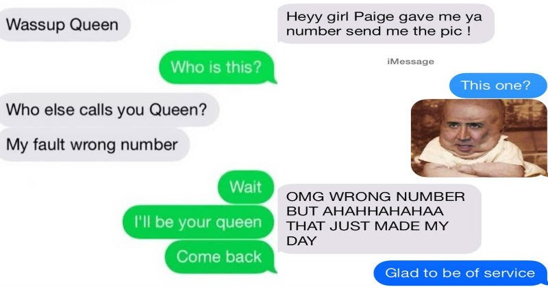 Collection of times people texted the wrong number and funniness ensued.