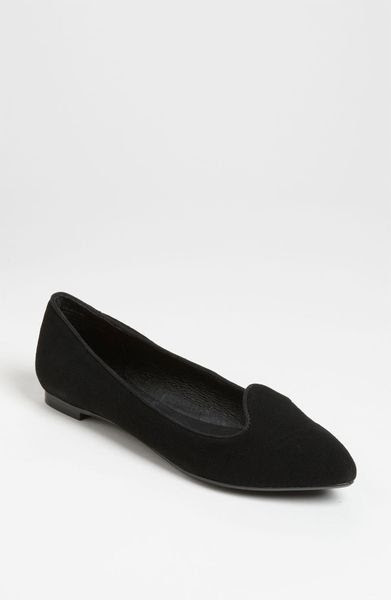 Steven By Steve Madden Valantine Smoking Flat in Black (black suede ...