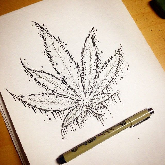 Weed Leaf Drawing Tumblr at GetDrawings | Free download