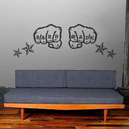 CUSTOMIZABLE KNUCKLE TATTOO WALL DECAL ART PROJECT. From HutchMe