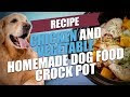 Chicken and Vegetable Homemade Dog Food Crock Pot Recipe