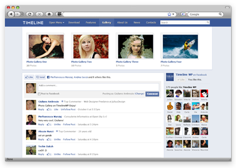 Timeline WP tp screen 4 11 40 Creative Examples of Facebook Timeline Designs
