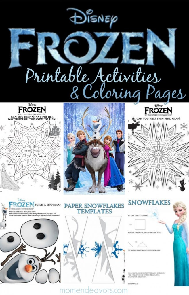 Disney FROZEN Printable Activities & Coloring Pages