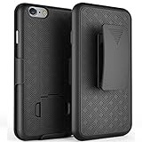 iPhone 6s Case, De-bin iPhone 6s Case with Belt Clip Super Slim Hard Armor Cover Holster Case, iPhone 6s 6 s Cases with Kickstand and Belt Clip Case for Apple iPhone 6s Phone - Black