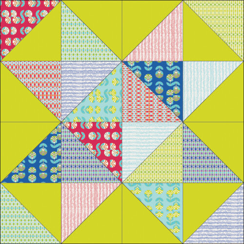 Scrappy Star Quilt Tutorial - In Color Order