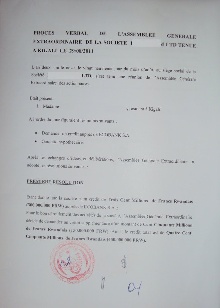 Business Procedures in Rwanda
