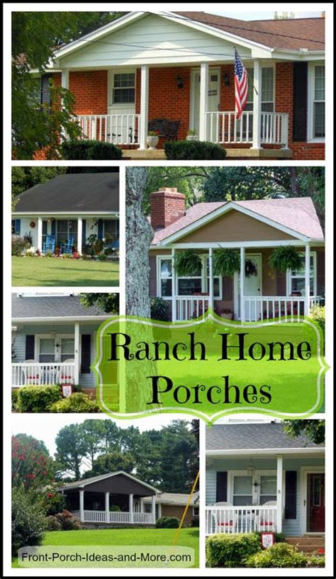 ranch home porches add appeal  comfort
