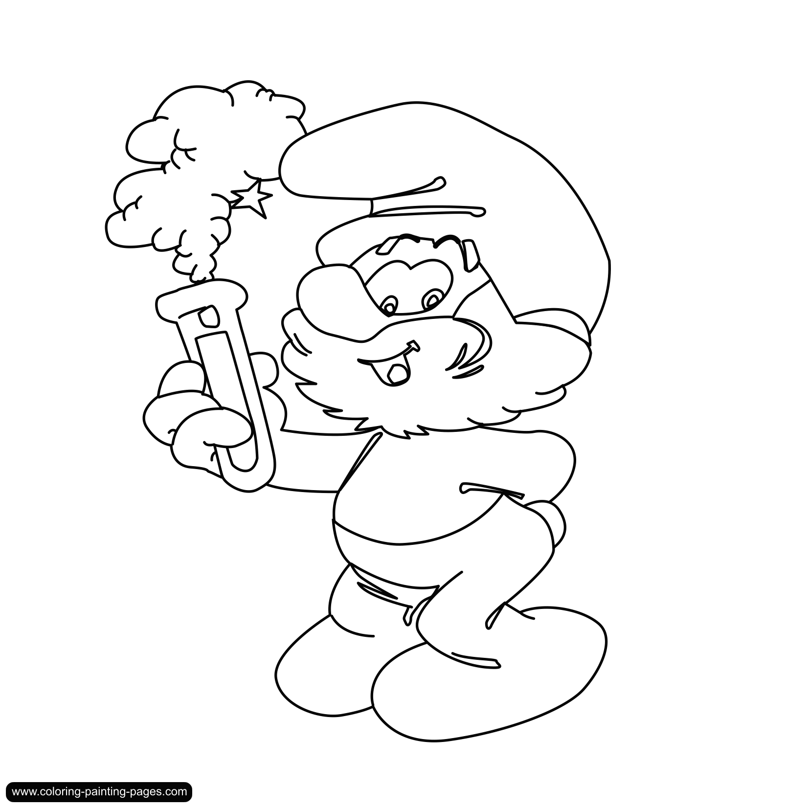 Coloriage schtroumpf gratuit dessin a imprimer 83