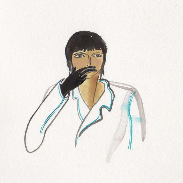 woman covering mouth